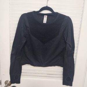 JoyLab Mesh Long Sleeve Top